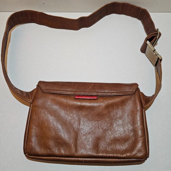 Ayda & Co. Brown Leather Crossbody Flap Bag EUC - Picture 5 of 5